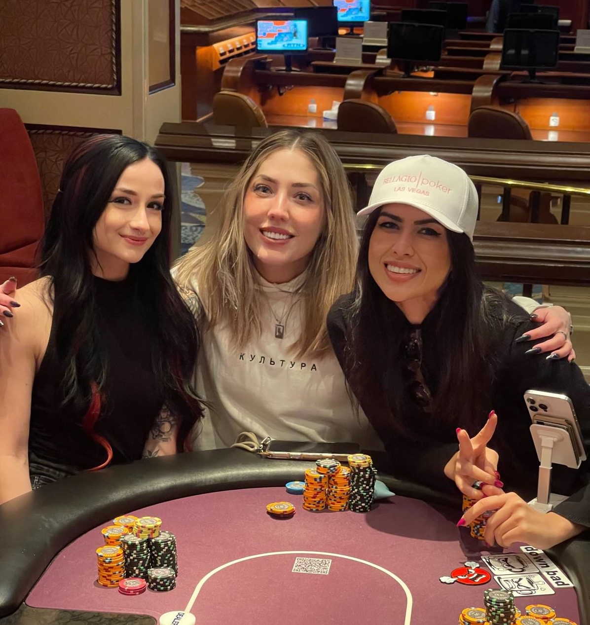 Fun20 prize wheel girls at Bellagio